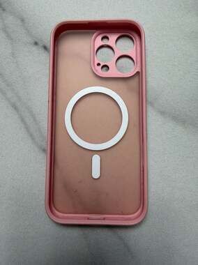 Pink  Matte Magnetic Phone Case w/  MagSafe Compatibility / Camera Protection